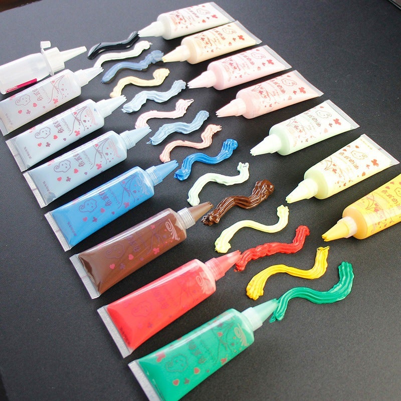 Simulated Cream Glue Non-Woven Alcohol Glue Diy Material Package Handicraft Transparent Strong Mosaic Transparent Glue - Image 5